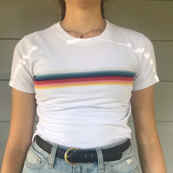 Brandy Melville Tops - Brandy Melville Rainbow Shirt